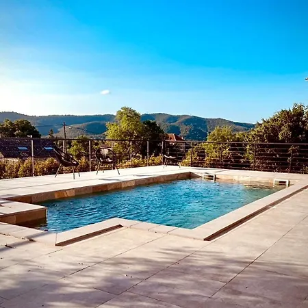 Villa, Piscine Chauffée,10 Pers Casa vacanze Lavilledieu (Ardeche)